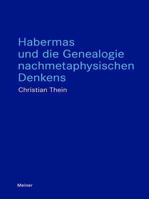 cover image of Habermas und die Genealogie nachmetaphysischen Denkens
